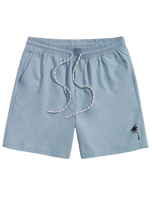 Grayline Men's Letter Drawstring Summer Workout Shorts