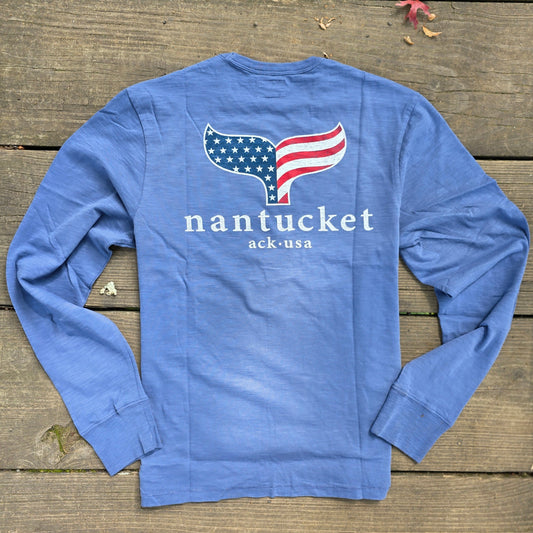 Grayline USA Whale Tail Long Sleeve Rec Tee