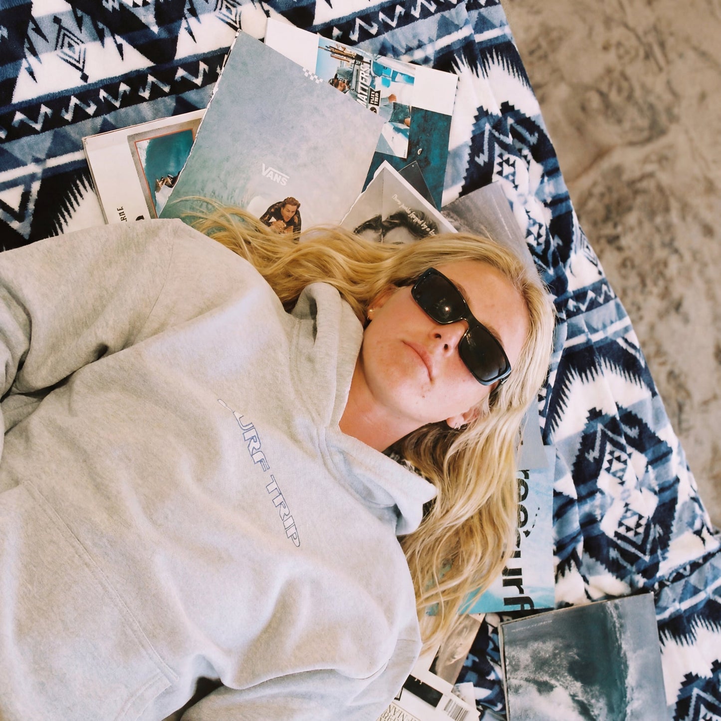 Grayline Exclusive Surf Trip Vintage Plaid Hoodie | 100% Cotton, Flannel, Metal Grommets