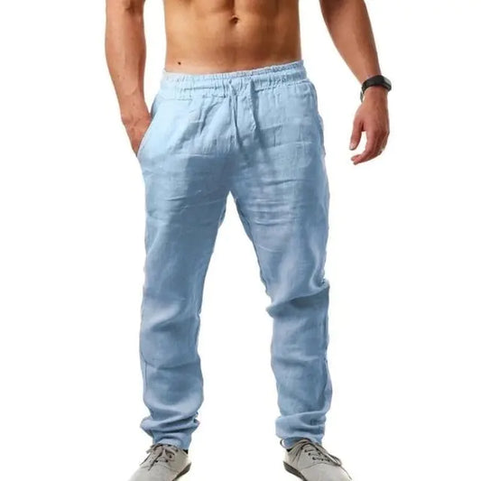 Grayline Men's Breathable Cotton Linen Casual Sports Pants